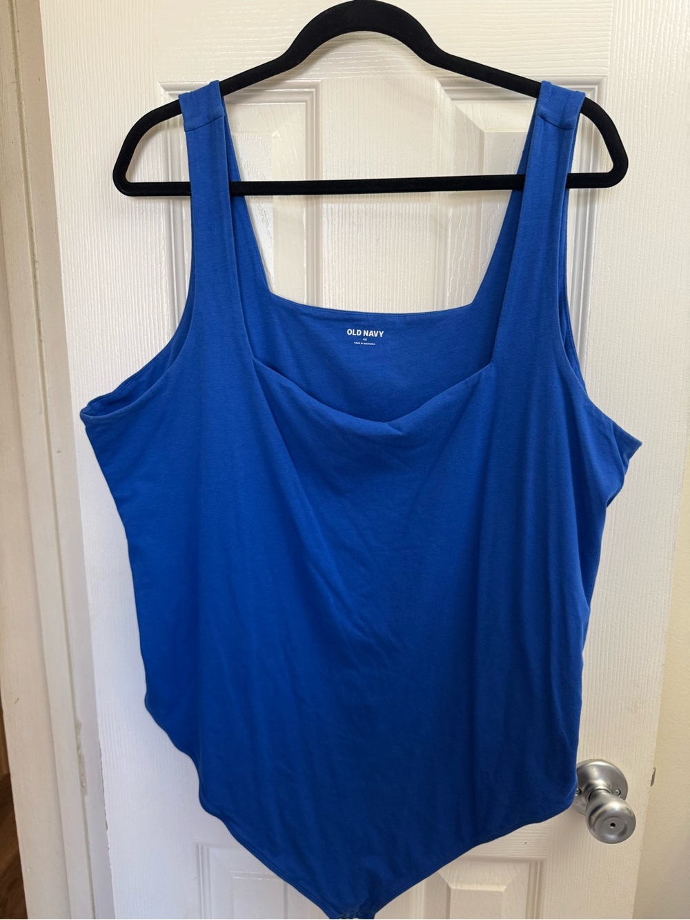 Old Navy Blue Scoop Neck Bodysuit
